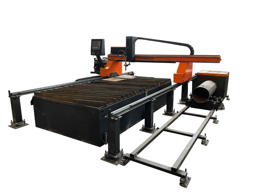    Машина термического раскроя листового металла с ЧПУ HyperCUT®       c труборезным модулем    